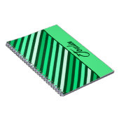 Gepersonaliseerd kleurig patroon notitieboek (Rechterzijde)