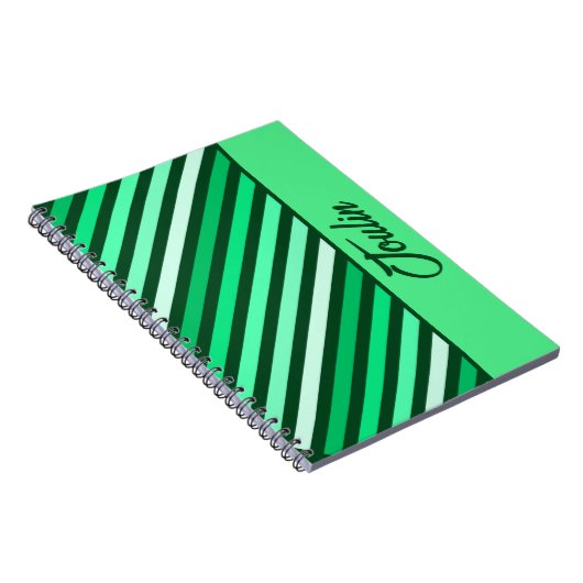 Gepersonaliseerd kleurig patroon notitieboek (Rechterzijde)