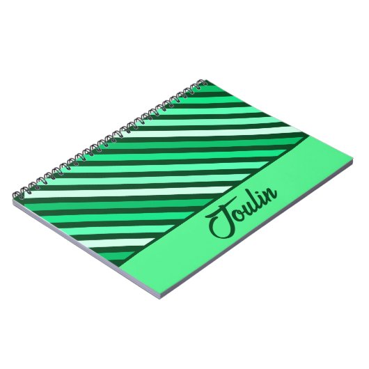 Gepersonaliseerd kleurig patroon notitieboek (Linkerzijde)