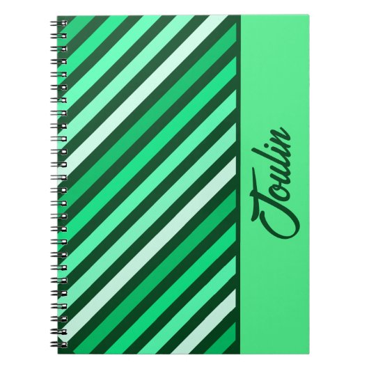 Gepersonaliseerd kleurig patroon notitieboek (Voorkant)