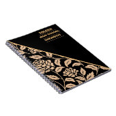 Gepersonaliseerd kleurig patroon notitieboek (Rechterzijde)