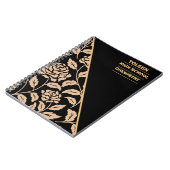 Gepersonaliseerd kleurig patroon notitieboek (Linkerzijde)