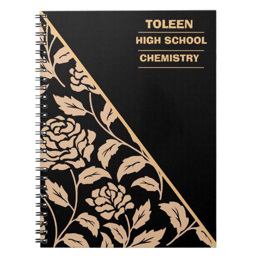 Gepersonaliseerd kleurig patroon notitieboek (Voorkant)