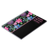 Gepersonaliseerd kleurig patroon notitieboek (Linkerzijde)