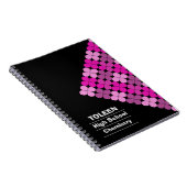 Gepersonaliseerd kleurig patroon notitieboek (Rechterzijde)