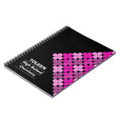 Gepersonaliseerd kleurig patroon notitieboek (Linkerzijde)