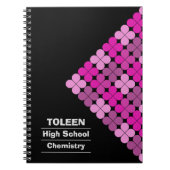 Gepersonaliseerd kleurig patroon notitieboek (Voorkant)