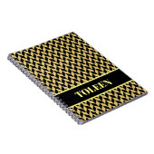 Gepersonaliseerd kleurig patroon notitieboek (Rechterzijde)