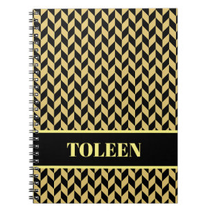 Gepersonaliseerd kleurig patroon notitieboek