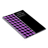 Gepersonaliseerd kleurig patroon notitieboek (Rechterzijde)