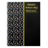 Gepersonaliseerd kleurig patroon notitieboek (Voorkant)