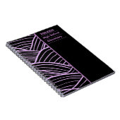 Gepersonaliseerd kleurig patroon notitieboek (Rechterzijde)