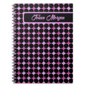 Gepersonaliseerd kleurig patroon notitieboek (Voorkant)