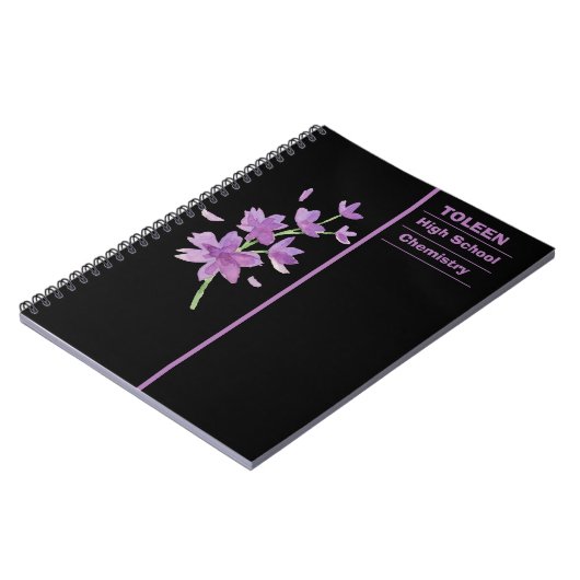 Gepersonaliseerd kleurig patroon notitieboek (Linkerzijde)