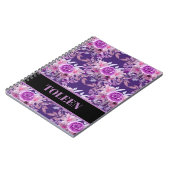 Gepersonaliseerd kleurig patroon notitieboek (Linkerzijde)