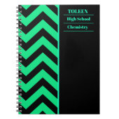 Gepersonaliseerd kleurig patroon notitieboek (Voorkant)