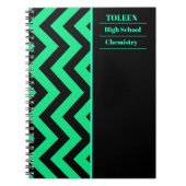 Gepersonaliseerd kleurig patroon notitieboek (Voorkant)