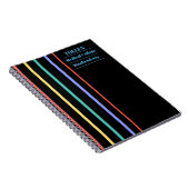 Gepersonaliseerd kleurig patroon notitieboek (Rechterzijde)