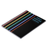 Gepersonaliseerd kleurig patroon notitieboek (Linkerzijde)