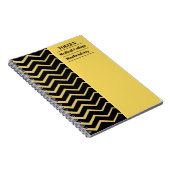 Gepersonaliseerd kleurig patroon notitieboek (Rechterzijde)