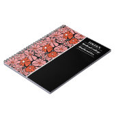 Gepersonaliseerd kleurig patroon notitieboek (Linkerzijde)