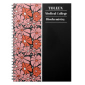 Gepersonaliseerd kleurig patroon notitieboek (Voorkant)