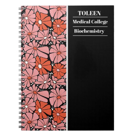 Gepersonaliseerd kleurig patroon notitieboek (Voorkant)