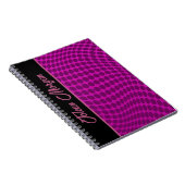 Gepersonaliseerd kleurig patroon notitieboek (Rechterzijde)