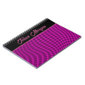 Gepersonaliseerd kleurig patroon notitieboek (Linkerzijde)