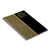 Gepersonaliseerd kleurig patroon notitieboek (Rechterzijde)