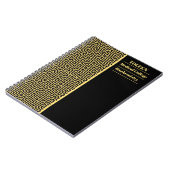 Gepersonaliseerd kleurig patroon notitieboek (Linkerzijde)