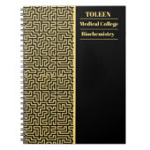 Gepersonaliseerd kleurig patroon notitieboek (Voorkant)