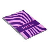 Gepersonaliseerd kleurig patroon notitieboek (Rechterzijde)