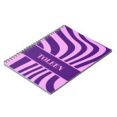 Gepersonaliseerd kleurig patroon notitieboek (Linkerzijde)