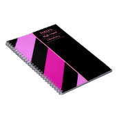 Gepersonaliseerd kleurig patroon notitieboek (Rechterzijde)