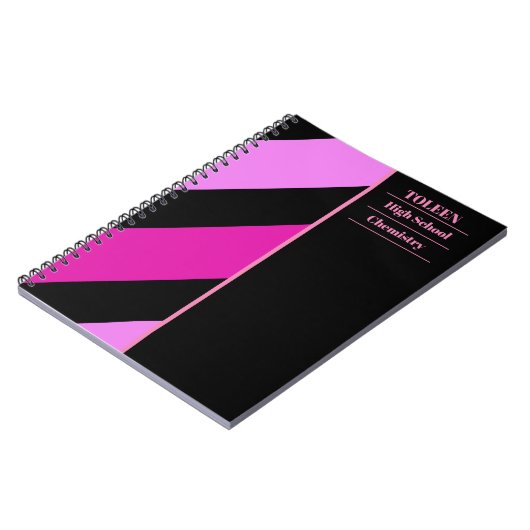 Gepersonaliseerd kleurig patroon notitieboek (Linkerzijde)