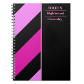 Gepersonaliseerd kleurig patroon notitieboek (Voorkant)