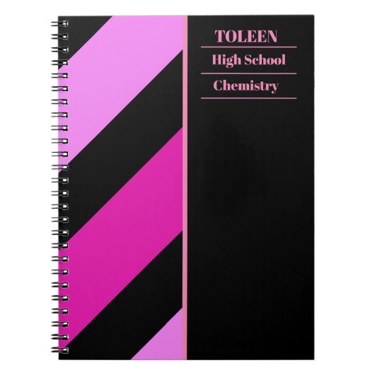 Gepersonaliseerd kleurig patroon notitieboek (Voorkant)