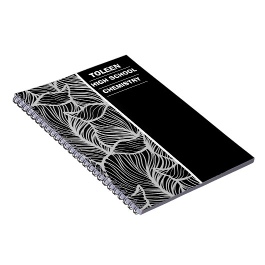 Gepersonaliseerd kleurig patroon notitieboek (Rechterzijde)