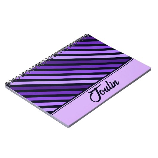 Gepersonaliseerd kleurig patroon notitieboek (Linkerzijde)