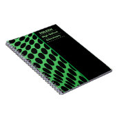 Gepersonaliseerd kleurig patroon notitieboek (Rechterzijde)