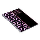 Gepersonaliseerd kleurig patroon notitieboek (Rechterzijde)
