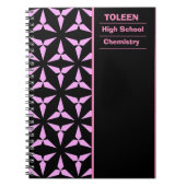 Gepersonaliseerd kleurig patroon notitieboek (Voorkant)