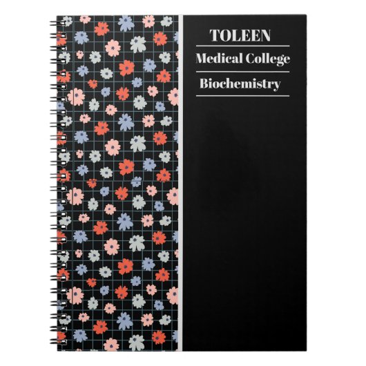 Gepersonaliseerd kleurig patroon notitieboek (Voorkant)