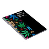 Gepersonaliseerd kleurig patroon notitieboek (Rechterzijde)