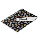 Gepersonaliseerd kleurig patroon notitieboek (Linkerzijde)