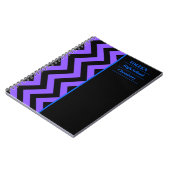 Gepersonaliseerd kleurig patroon notitieboek (Linkerzijde)