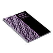 Gepersonaliseerd kleurig patroon notitieboek (Rechterzijde)