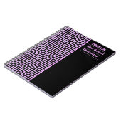 Gepersonaliseerd kleurig patroon notitieboek (Linkerzijde)