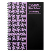 Gepersonaliseerd kleurig patroon notitieboek (Voorkant)